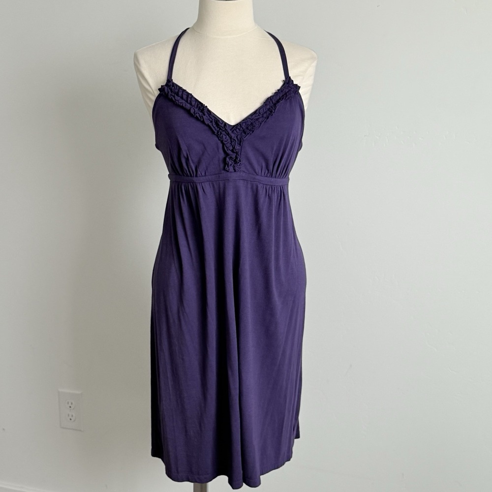 Express Babydoll‎ Dress Women M Party Purple Beach Vacay Spring Break